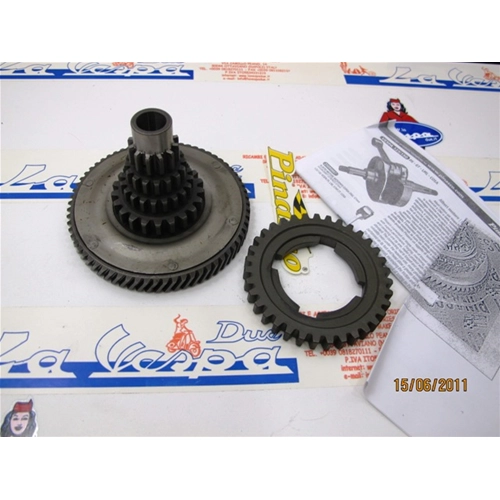 OFERTA ESPECIAL PINASCO 25270806 Juego de engranajes de transmisión para VESPA 125 GT GTR GL SPRINT VELOCE PX primera serie