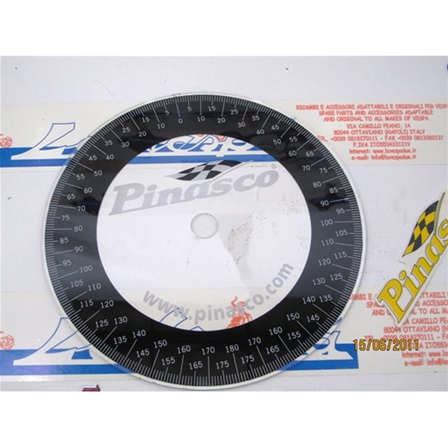 Disco graduado PINASCO 10070830 para sincronización y ángulo de avance para VESPA 50 80 90 125 150 160 180 200