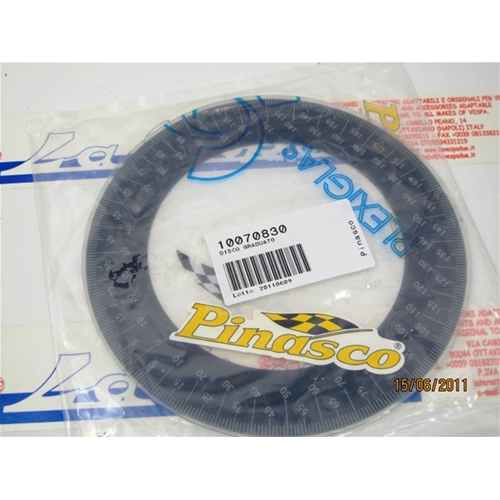 Disco graduado PINASCO 10070830 para sincronización y ángulo de avance para VESPA 50 80 90 125 150 160 180 200
