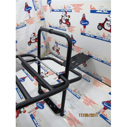 Portaequipajes trasero negro para VESPA PX PE PX con freno de disco ro 610270M