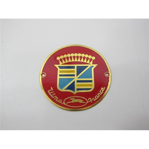 Vintage-Aluminium-Logo-Emblem „ULMA FRANCE" zur Anbringung an VESPA und Zubehör