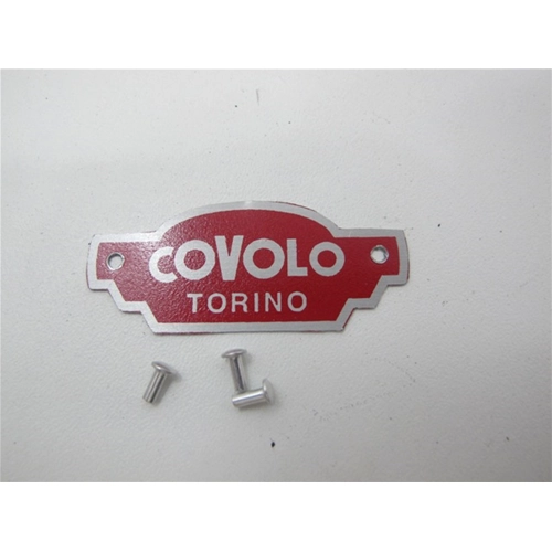 "COVOLO TORINO" seat plate for VESPA, LAMBRETTA, MOTOGUZZI, etc.