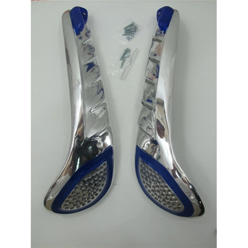 Dekorative Aluminium-Motorhaubenblenden mit blauen Verzierungen für VESPA 125 150 160 180 200