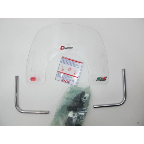 Mini carenado deportivo "NUEVO DISEÑO" blanco para VESPA 125 150 200 PX PE ARCOBALENO completo con soportes