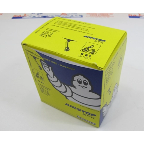Cámara de aire MICHELIN 8B1 con válvula recta 4.00 3.50 X 8 para VESPA LAMBRETTA