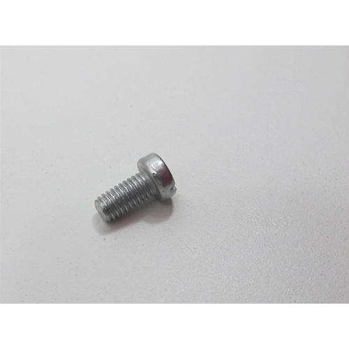 Tornillo de cabeza cilíndrica M 6 x 12 mm para fijar la tapa del ventilador y la tapa del volante de la VESPA hasta 1981. 1 unidad. Referencia: 002856