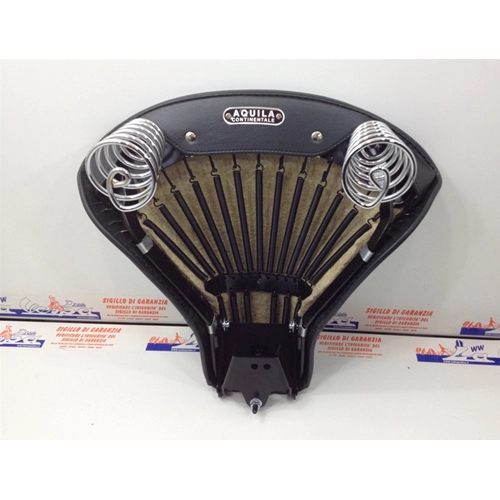 Asiento delantero completo con armazón y funda verde para VESPA 125 V30 V31T V32T V33T ALLSTATE con matrícula AQUILA CONTINENTALE de 1951 a 1953.