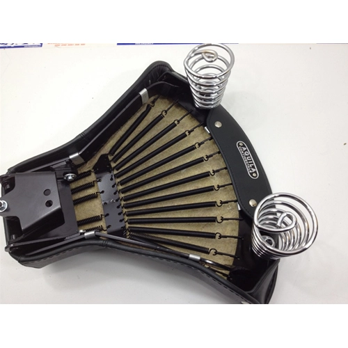Asiento delantero completo con armazón y funda verde para VESPA 125 V30 V31T V32T V33T ALLSTATE con matrícula AQUILA CONTINENTALE de 1951 a 1953.