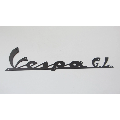 Frontplatte aus schwarzem Aluminium, 165 mm lang, für VESPA 150 GL ro 094793
