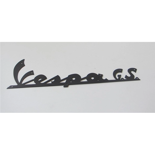 Letras frontales en aluminio negro, de 140 mm de largo, para VESPA 150 GS VS1 2 3 4T de 1955 a 1961 ro 057182 023902