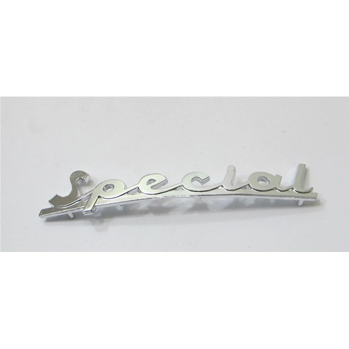 Rear aluminum lettering, 130 mm long, for VESPA 50 SPECIAL, first series, from 1969 to 1972, in aluminum, ro 126072
