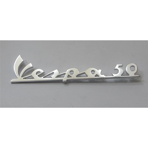 Inscription pour plaque avant, 135 mm de long, pour VESPA 50 LR jusqu'en 1975, en aluminium, ro 151727
