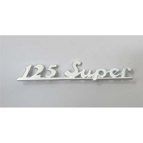 Rear plate lettering, 115 mm long, for VESPA 125 SUPER in aluminum, ro 150498