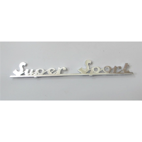 Rear plate lettering, 170 mm long, for VESPA 180 SS SUPER SPORT in aluminum, ro 100442 100042