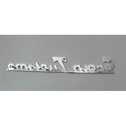 Heckschildbeschriftung, 170 mm lang, für VESPA 125 GT R GRAN TURISMO aus Aluminium ro 151714