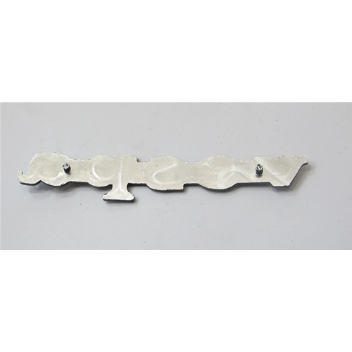 Letras de la placa frontal, espaciado de clavijas mm. 80 VESPA 50 125 150 200 SPECIAL PX TS GT RALLY SUPER PRIMAVERA ET3 SPRINT VELOCE en aluminio ro 152541