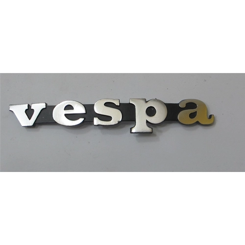 Front plate lettering, peg spacing mm. 59 for VESPA 50 125 PK S first series in aluminum ro 241012 194955