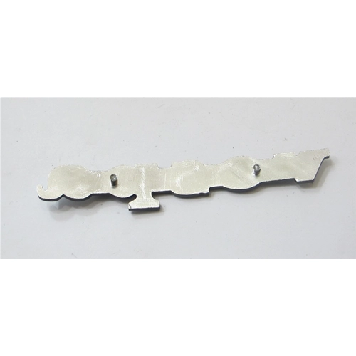 Front plate lettering, peg spacing mm. 59 for VESPA 50 125 PK S first series in aluminum ro 241012 194955