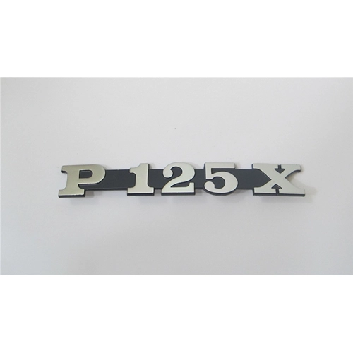 Letras para la placa lateral del capó de la VESPA PX P 125 X en aluminio ro 181372 181327