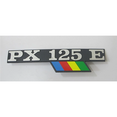 Side plate lettering for VESPA PX 125 E PX125 E ARCOBALENO in aluminum ro 198181 1198181 226736