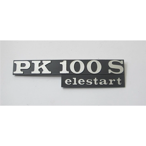 Seitenschildbeschriftung für VESPA PK 100 S ELESTART aus Aluminium ro 198201