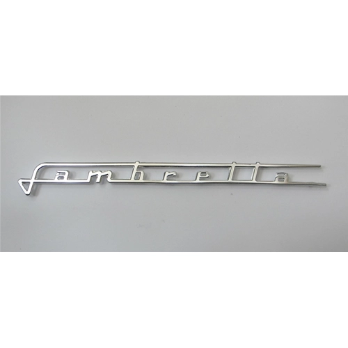Placa de letras para panel lateral LAMBRETTA LI TV SPECIAL SX en aluminio de 210 mm de largo ro 19955051 capó lateral