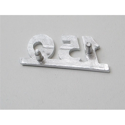 Front plate lettering 150 in aluminum for VESPA 150 2 pins 23 mm center distance