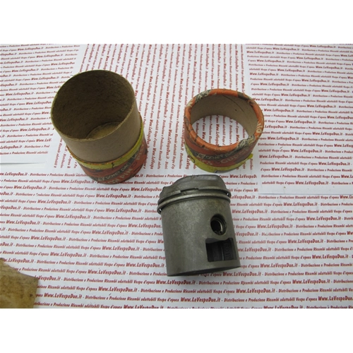 Pistón de tres puntos de 57,4 mm de diámetro para VESPA 150 VL1 VL2 VL3 VB1 50s (stock antiguo)