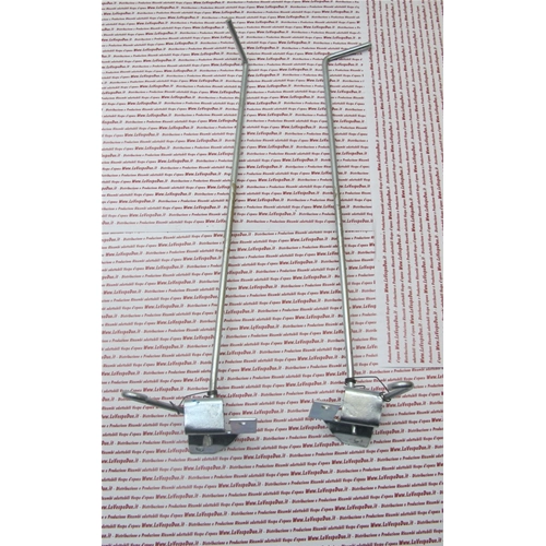 Paire de leviers de fermeture de capot pour Vespa PX 80 125 150 200 PE Lusso T5 (côté droit et côté gauche), biellette de direction, références 178311, 227229, 244093 et 178317, plaques d'ancrage