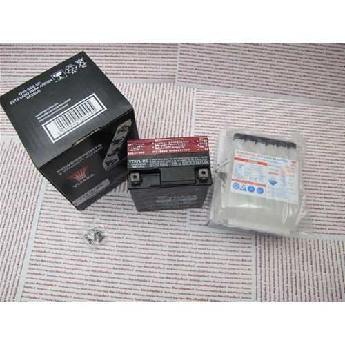 YUASA YTX7L BS 12 volt 6 amp battery with acid for VESPA