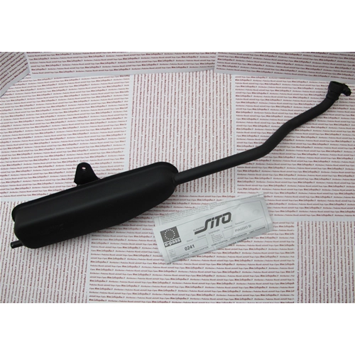 Approved printed muffler for PIAGGIO 50cc SI.