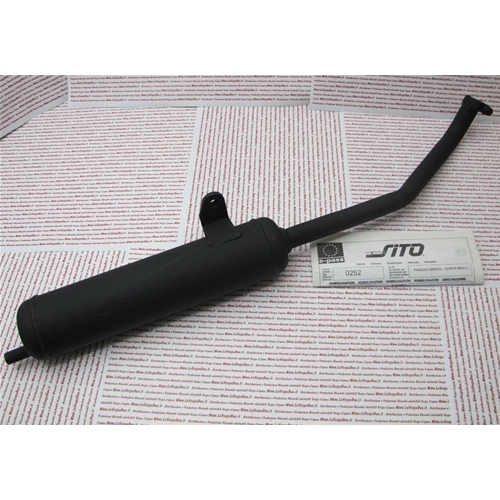 Approved exhaust for PIAGGIO 50 cc BRAVO SUPER BRAVO.