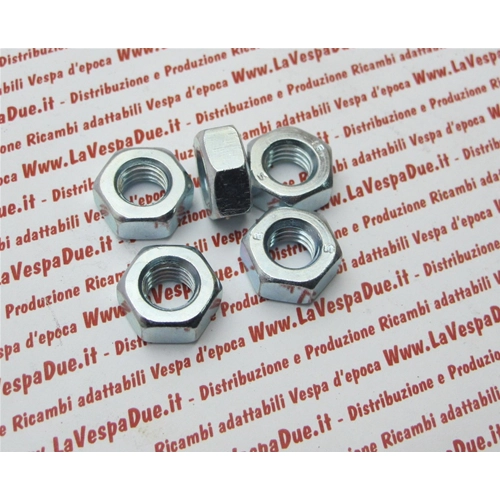 Écrou hexagonal M10 10 mm pour clé de 17 mm pour applications VESPA APE LAMBRETTA, fixation de boulon de moteur, 1 pièce ro 020110