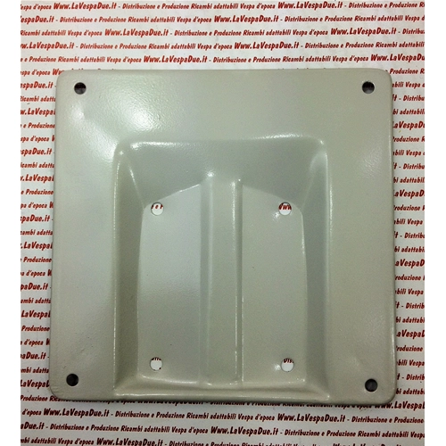 Soporte de matrícula de 180 x 180 mm para VESPA 90 125 PRIMAVERA ET3 en chapa metálica para matrícula europea.