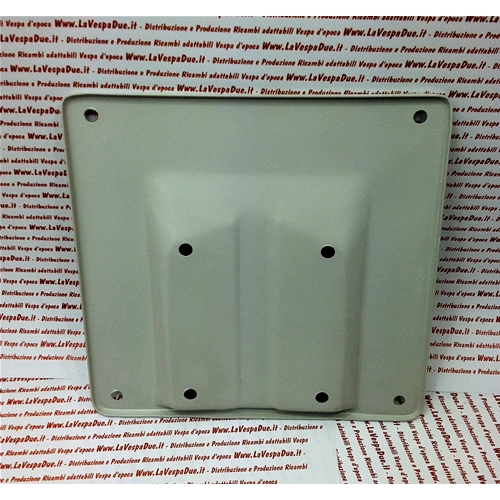 Soporte de matrícula de 180 x 180 mm para VESPA 90 125 PRIMAVERA ET3 en chapa metálica para matrícula europea.