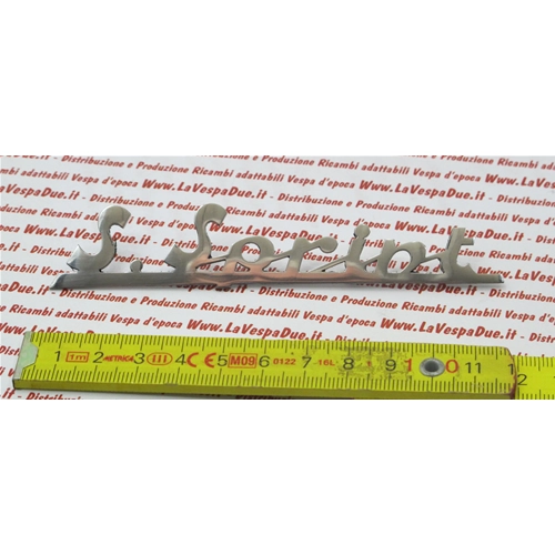 Plaque arrière en aluminium poli, de 115 mm de long, pour VESPA 90 SUPER SPRINT 90 SS