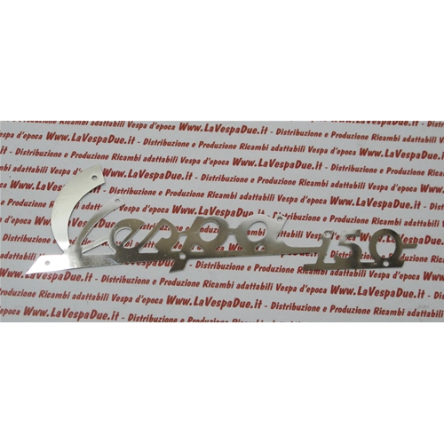 Letras frontales de acero inoxidable pulido VESPA 150 VBA VBB1T VBB2T de 1959 a 1965 Producto italiano ro 084809 140 mm de largo
