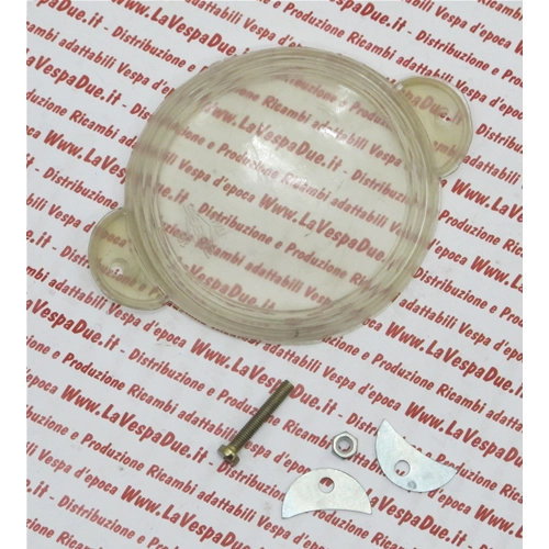 Portatasas redondos transparentes para VESPA y LAMBRETTA