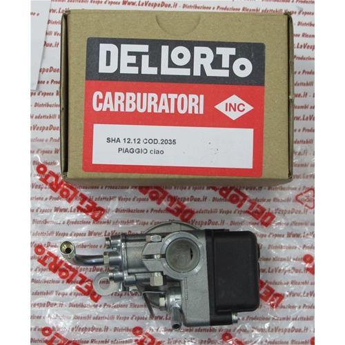 Carburateur DELL'ORTO SHA 12 12 pour PIAGGIO CIAO PX FL, type d'origine RO 247287 de 1987, avec gicleur principal de 48.