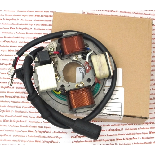 Soporte de bobina original PIAGGIO para estator de VESPA PK 50 V5X2T de 1982 a 1984 ro 196854 199491 216529 2165295