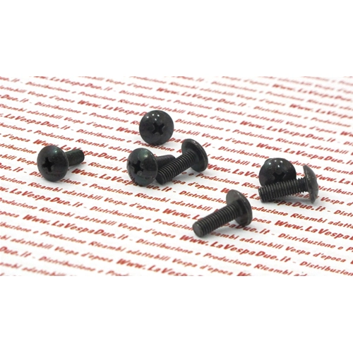 Tornillo de cabeza Phillips bruñido de 5x14 mm para fijación de guardabarros para VESPA y diversas aplicaciones.