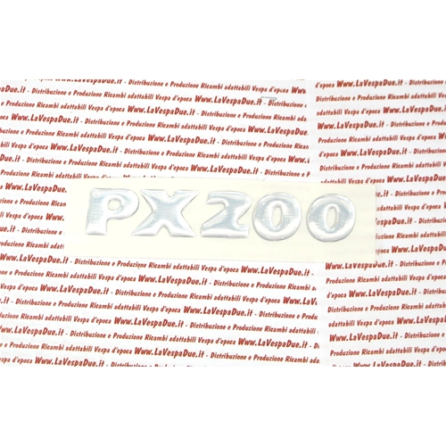 Plaque adhésive en résine pour inscription sur capot et carrosserie latérale pour VESPA PX 200 ro 575797