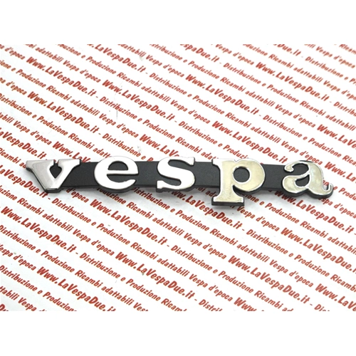 Scritta targhetta anteriore in plastica interasse pioli mm 59 per VESPA 50 125 PK S prima serie