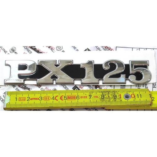Autocollant de lettrage latéral en aluminium adhésif pour VESPA PX 125 à partir de 2011