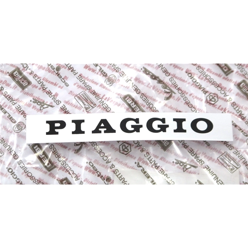 Adhesivo de fondo gris con letras negras para el asiento de la VESPA PX 125 150 200 Arcobaleno