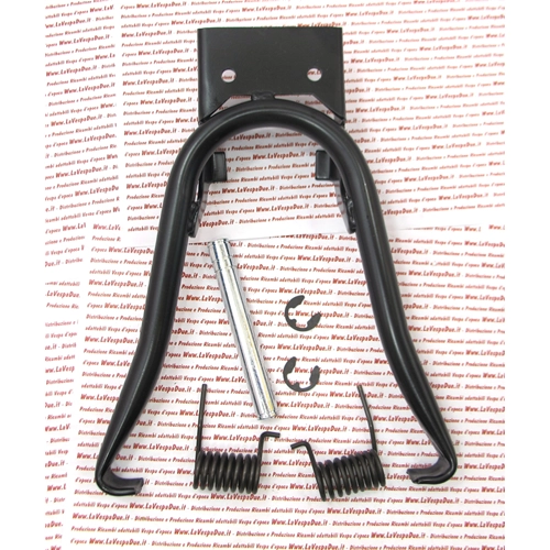 Soporte completo con par de muelles de fijación del eje y anillos Seeger para PIAGGIO SI SI FL GRILLO
