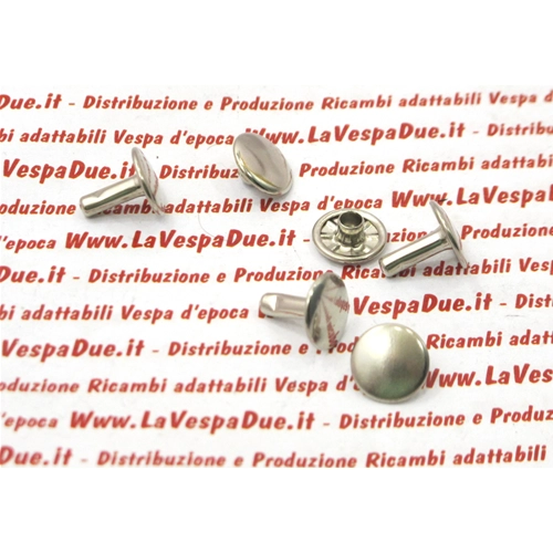 1 Nietstiftnietkopf mm 11 Befestigungsprofile Motorhaubenabdeckung Sattel für VESPA und LAMBRETTA ro 018074