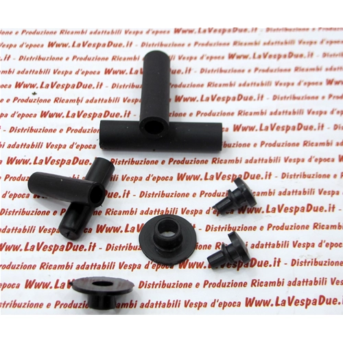 Rubber kit for bonnets, bodywork, hoods and levers for VESPA PX ARCOBALENO T5 125 150 200