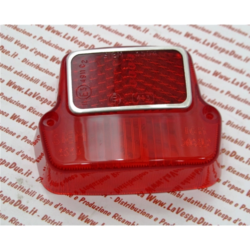 SIEM rotes Rücklicht mit Reflektor für VESPA 50 erste Serie V5A1T