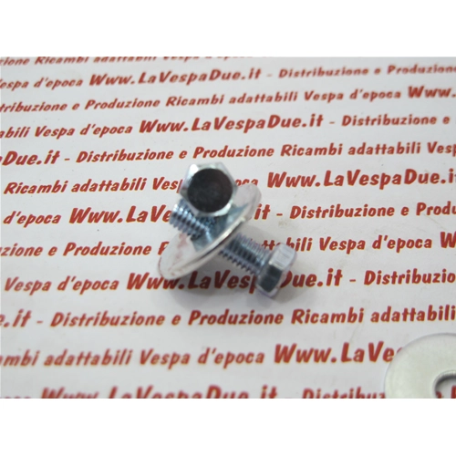 Paire de boulons avec rondelles galvanisées pour la fixation du garde-boue latéral des VESPA 125 V1T V15T V30T V33T VU1T VM1T VM2T VN1T VN2T VL13T VL2T VL3T GS 150 VS1 A VS4